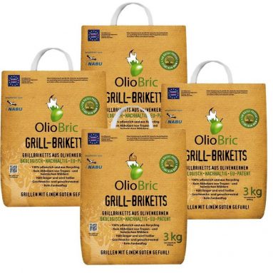 OlioBric Grillbriketts aus Olivenkernen