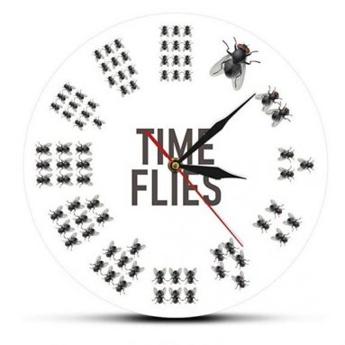 Time Flies Wanduhr